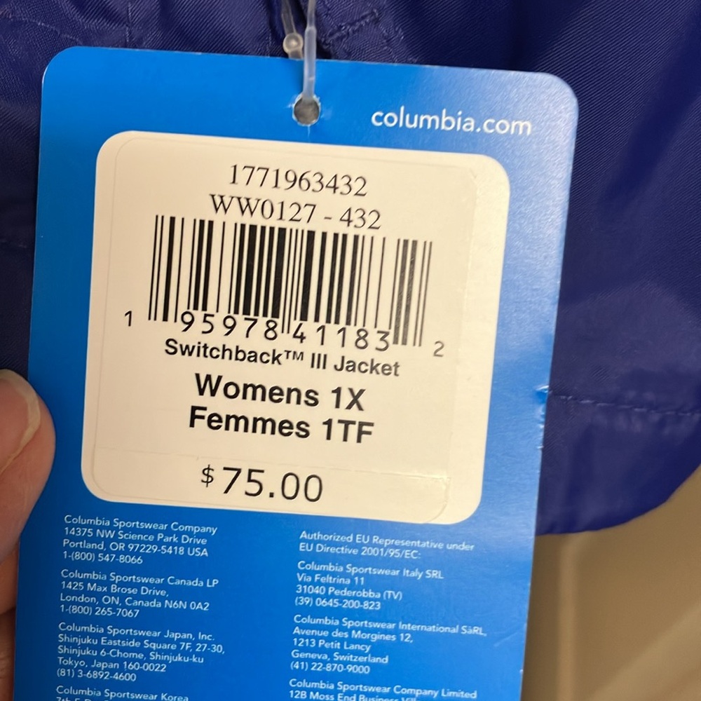 Columbia Hooded Rain/Windbreaker Jacket, NWT! - Picture 8 of 10